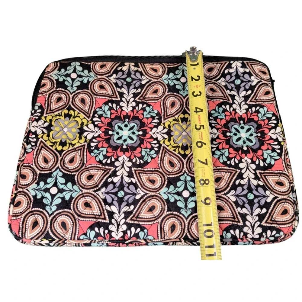 Vera Bradley Tablet Laptop 14in Sleeve Holder Sierra Stream Quilted Zip EUC